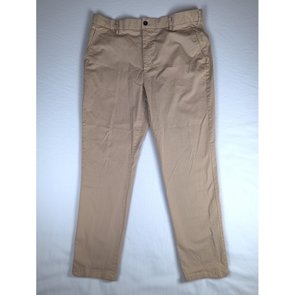 Charles Tyrwhitt Classic Fit Chinos Pants Men's 38W‎ 34L Tan Khaki Cotton